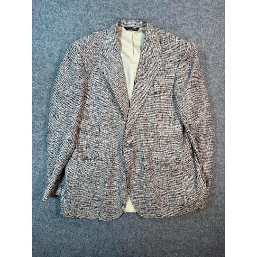Hardwick Clothes Michaels Vintage Tweed Blazer Mens‎ Multi Color Sport Coat USA